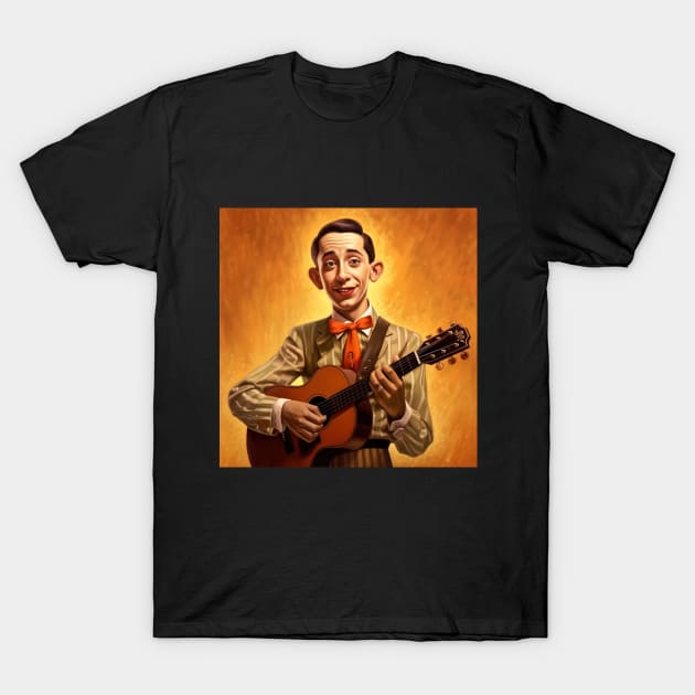 pee wee herman played on guitar T-Shirt by Maverick Media